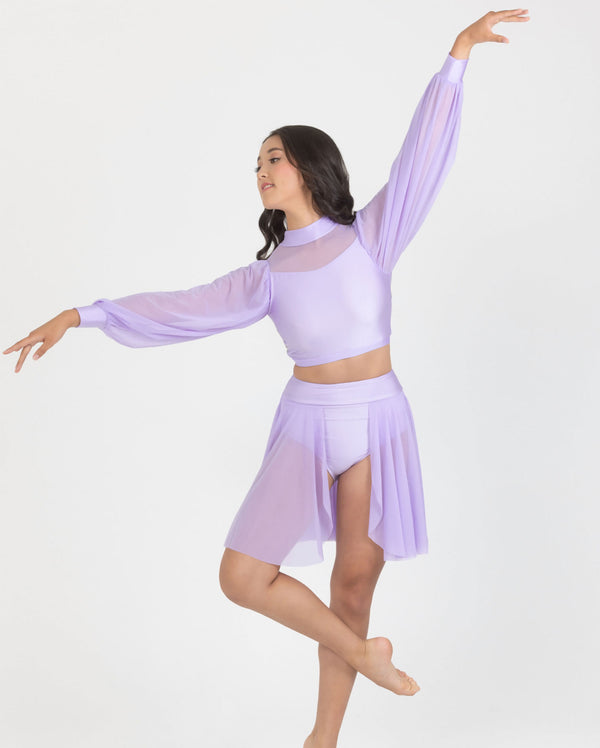 Contemporary Dance Costume, Lyrical Dance Costume, Sheer