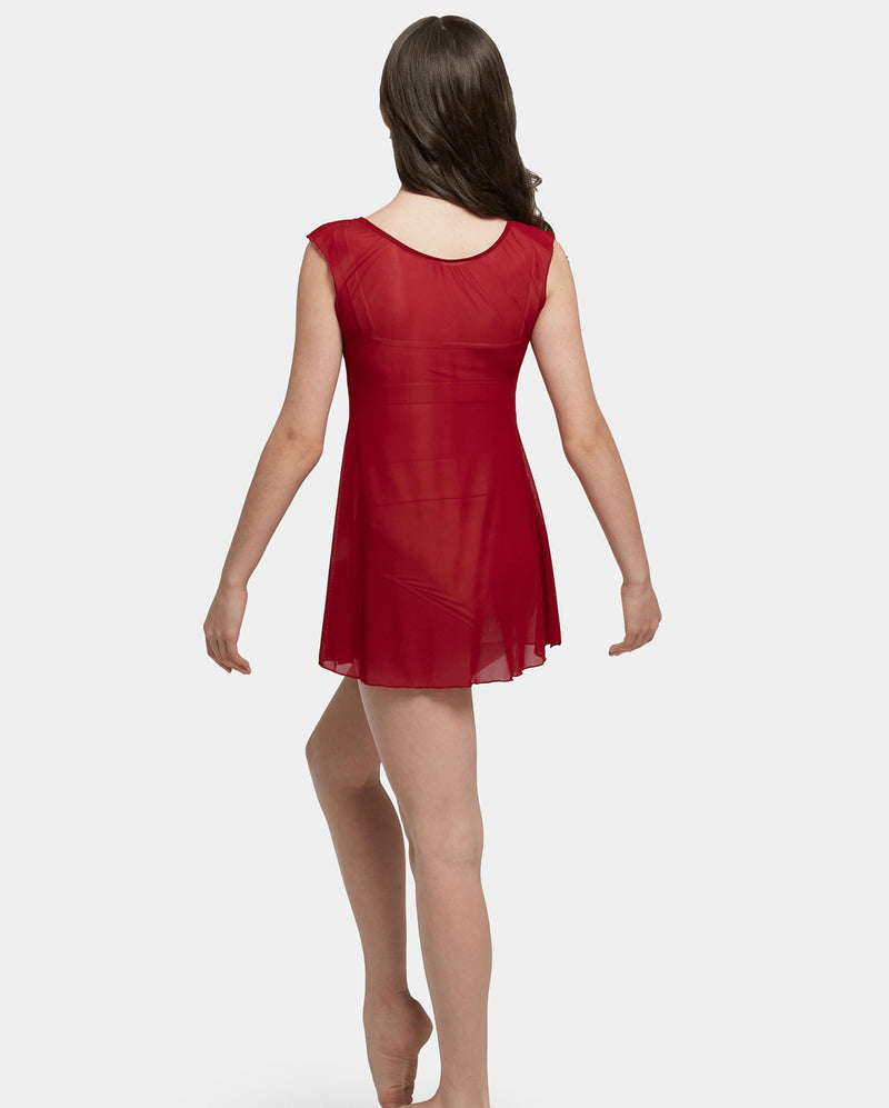 Studio 7, MESH SLIP DRESS, Wine, Childs, CHD22