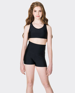 Studio 7, HIGH WAISTED SHORTS, Black, Childs, CHS06