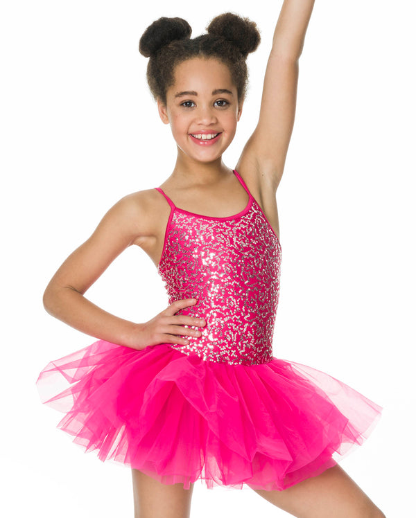 Studio 7, Sequin Tutu Dress, Fuchsia, Childs, CHTU04