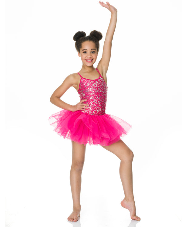 Studio 7, Sequin Tutu Dress, Fuchsia, Childs, CHTU04