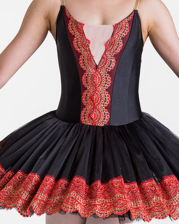 Studio 7, Royal Tutu, BLACK/RED, Adults, ADTU15