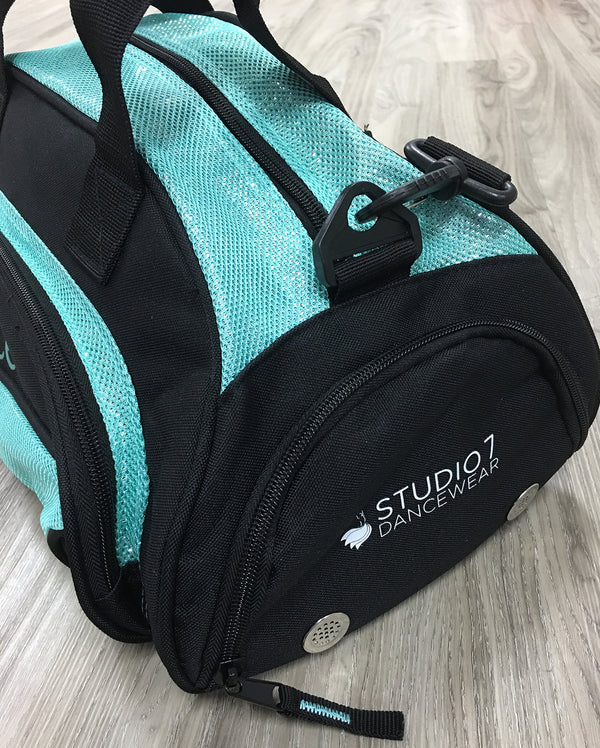 Studio 7, Mini Duffel Bag, Black/Turquoise, DB08 (Dance)