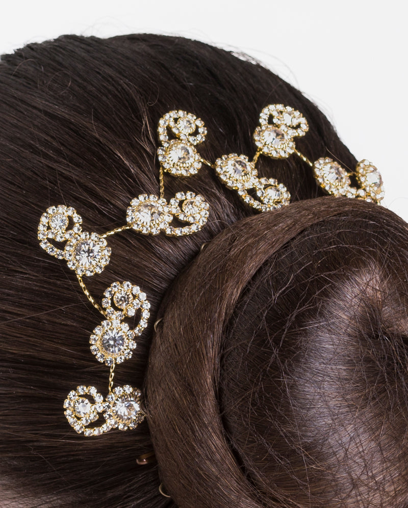 Studio 7, Blossom Sparkle Hairpiece, Gold, HP05
