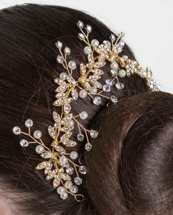 Studio 7, Blooming Sparkle Hairpiece, Gold, HP06