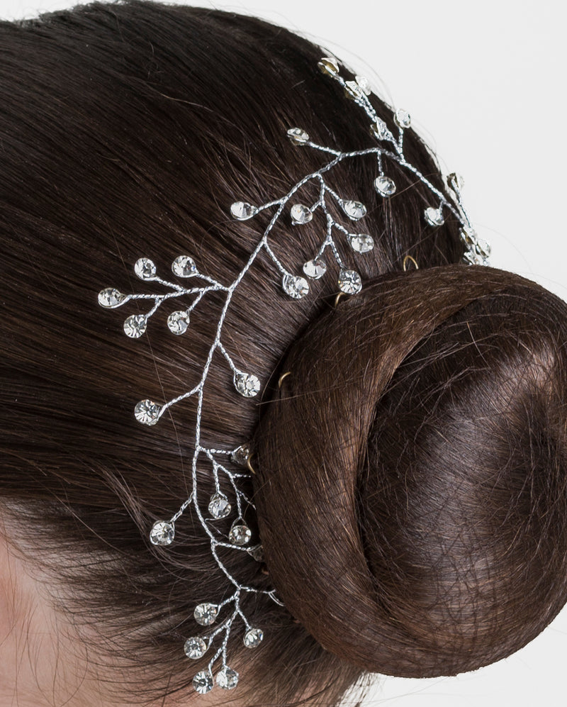 Studio 7, Budding Sparkle Hairpiece, Crystal White, HP10