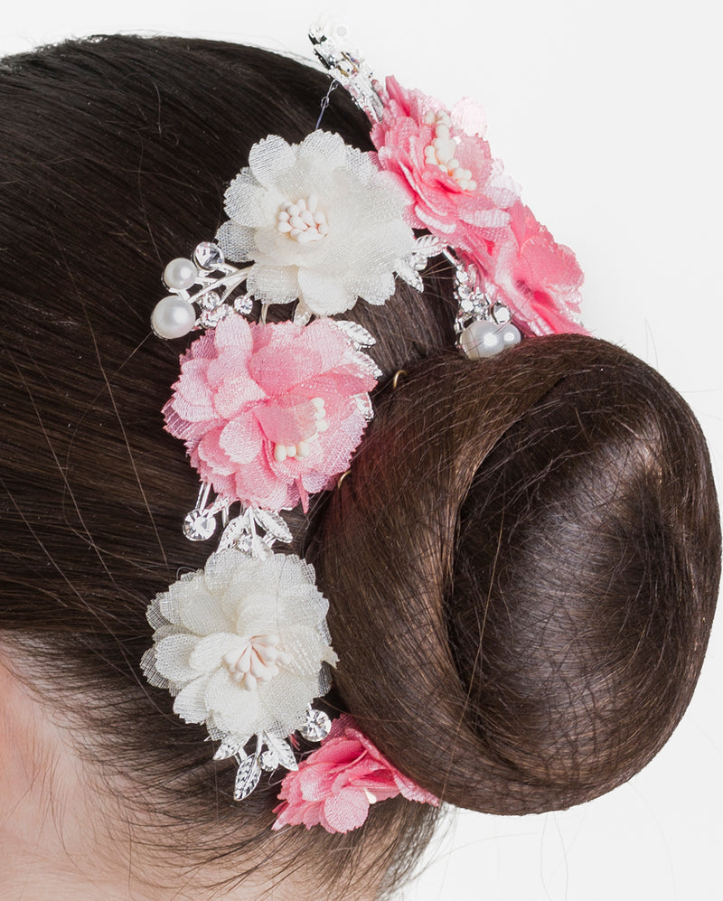 Studio 7, Pearls & Petals Hairpiece, Pink/White, HP15