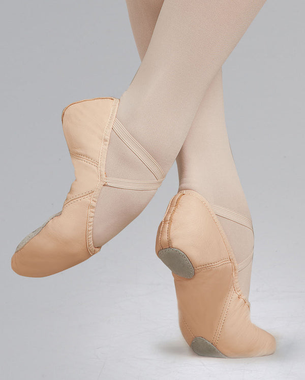 CLEARANCE, Capezio Leather Split Sole Juliet Ballet Shoe, Light Pink, 2027