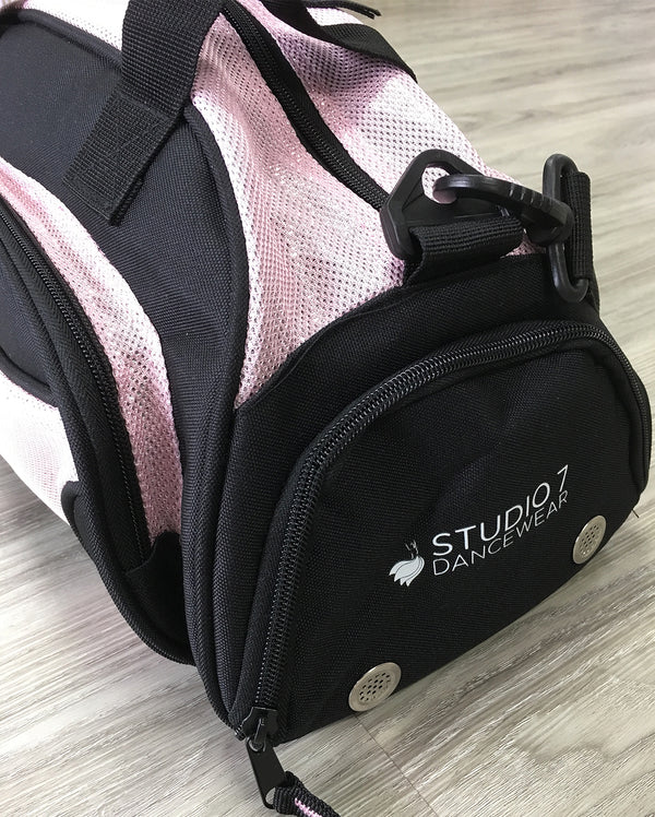 Studio 7, Mini Duffel Bag, Black/Pale Pink, DB08 (Dance)
