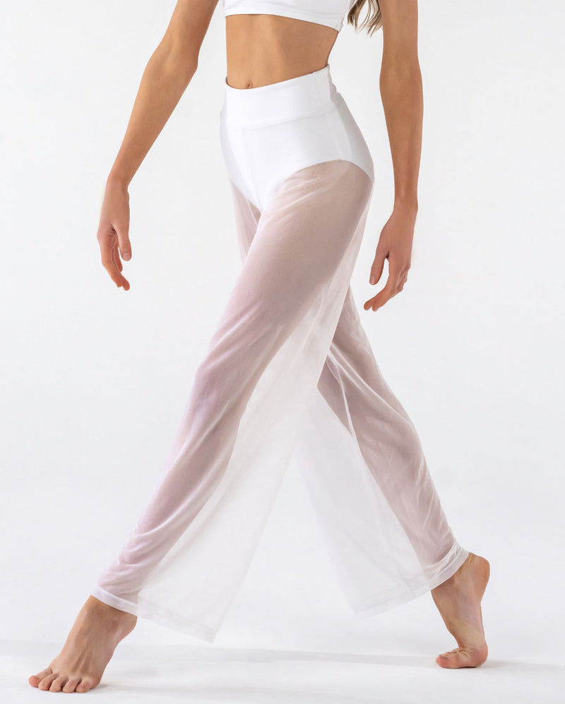Studio 7, MESH PERFORMANCE PANTS, White, Childs, CHMP01