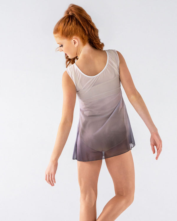 Studio 7, MESH SLIP DRESS-OMBRE, Grey, Adults, ADD26