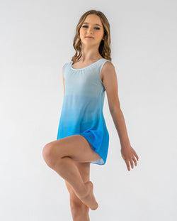 Studio 7, MESH SLIP DRESS-OMBRE, Sky Blue, Childs, CHD26