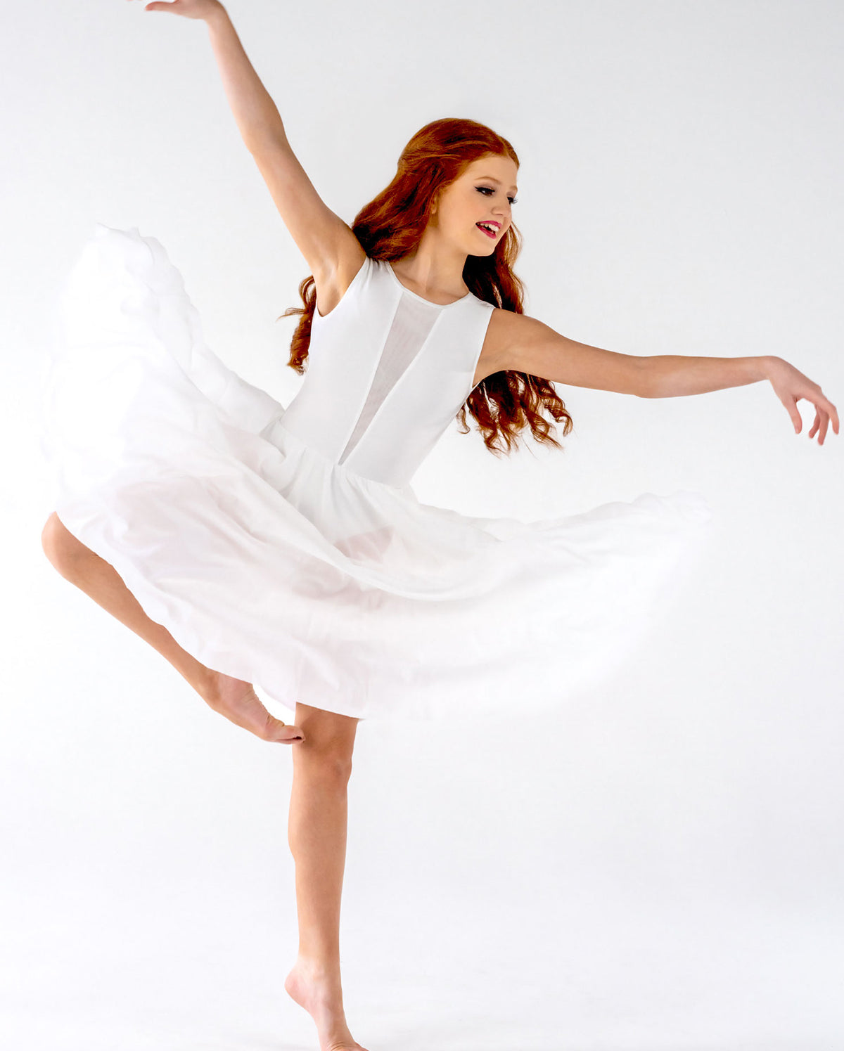 Studio 7, SKYLAR DRESS, White, Childs, CHD27 – Dance & Play