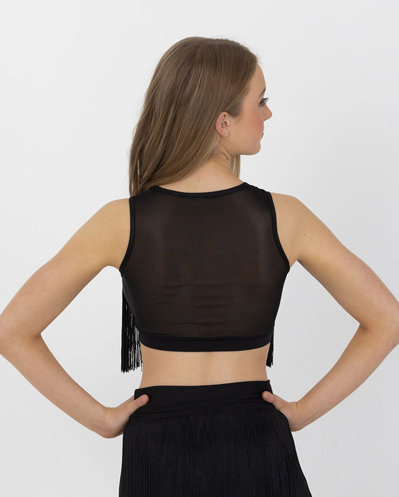 Studio 7, TASSEL CROP, Black, Childs, CHCT15