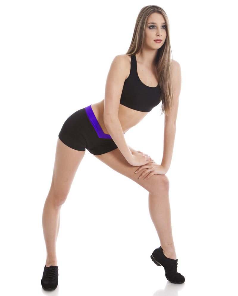 BLACK WITH PARTY PURPLE