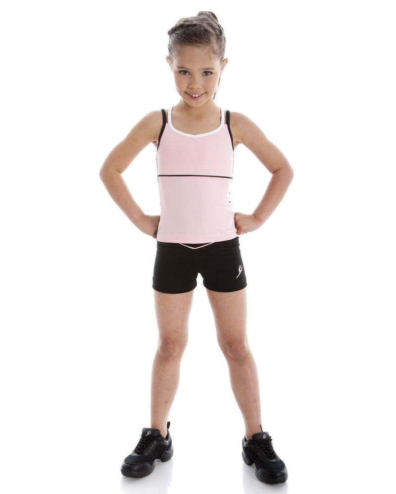 Black with Ballet Pink Trim