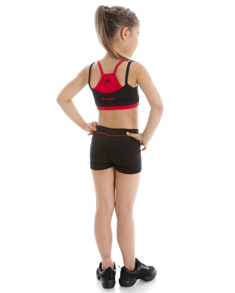 BLACK WITH RED TRIM