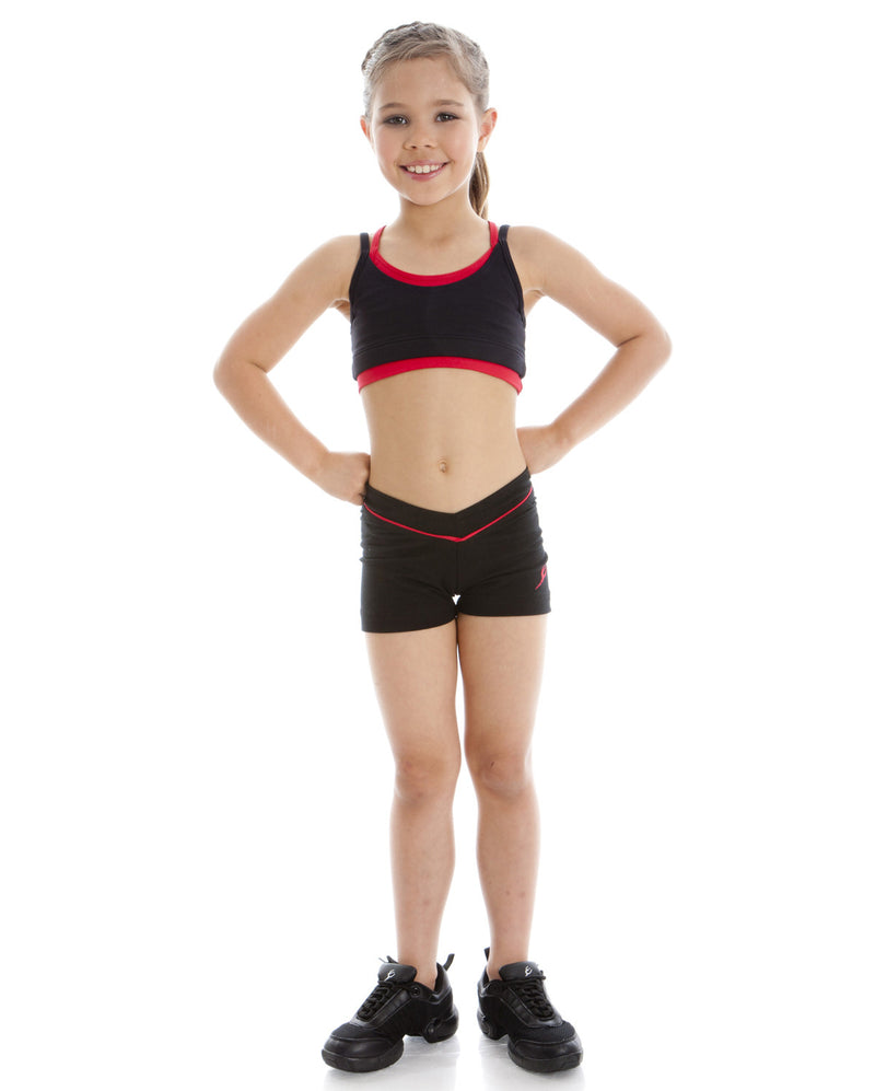 BLACK WITH RED TRIM