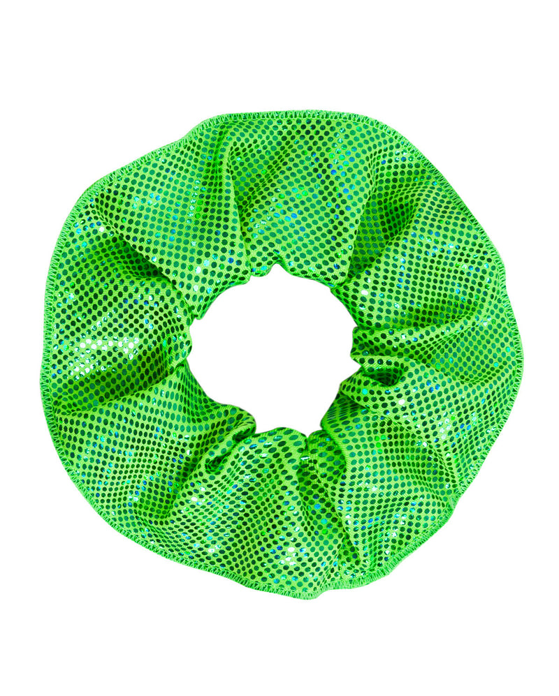 Energetiks Shattered Glass Scrunchie, FLUORO LIME, H003G