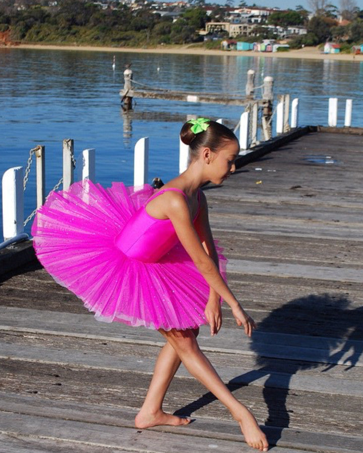 Studio 7, Two Tone Sparkle Tutu, Hot Pink/White, CHTU03