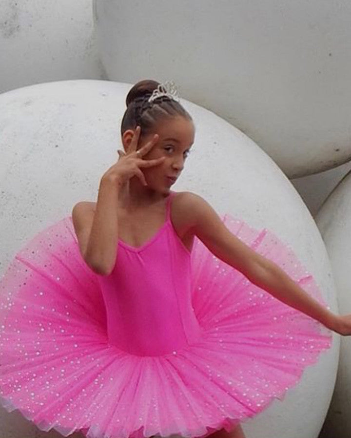 Studio 7, Two Tone Sparkle Tutu, Hot Pink/White, CHTU03