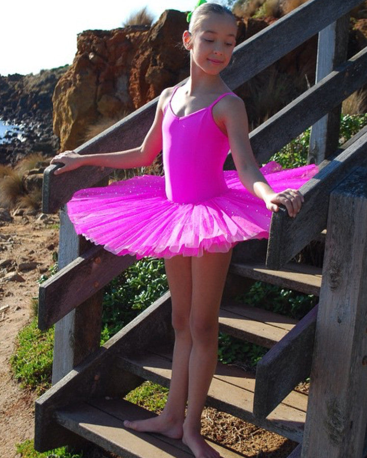 Studio 7, Two Tone Sparkle Tutu, Hot Pink/White, CHTU03